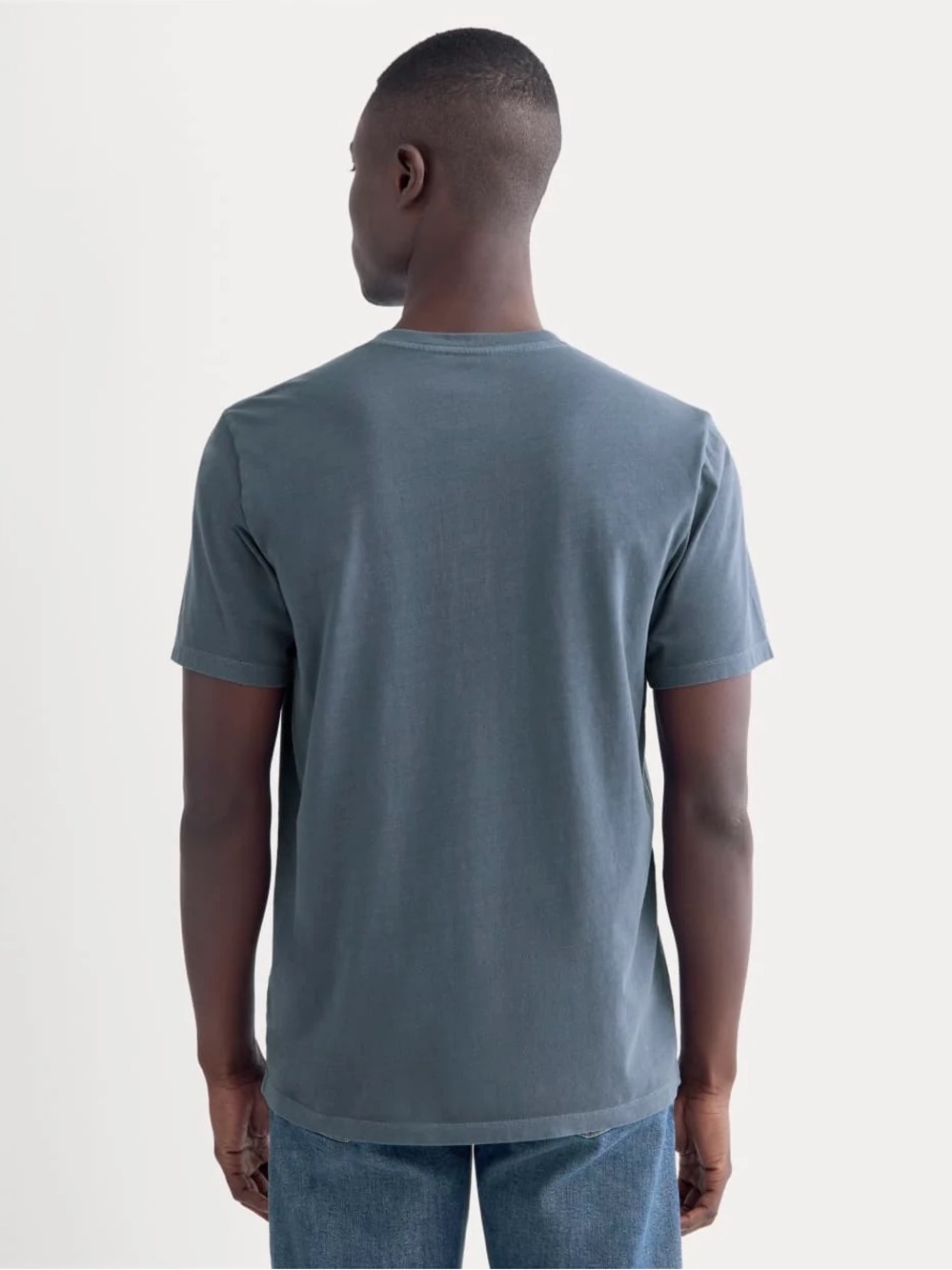 Everlane The Essential Organic Garment-Dyed Henley Navy L NWOT - Picture 5 of 15